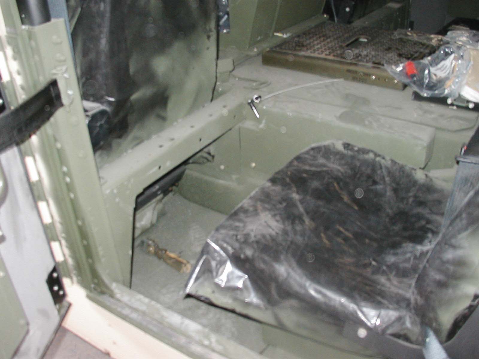 Rear footwell