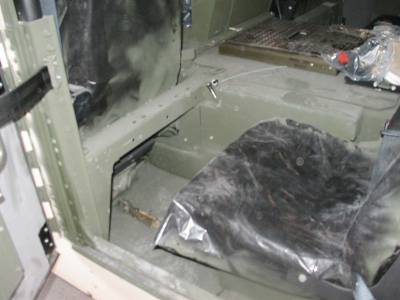 Rear footwell
